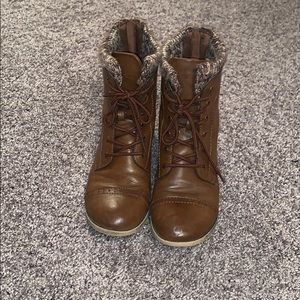 Brown Combat Boots